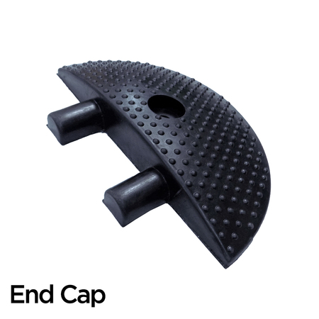 ELECTRIDUCT End Cap for the Striped Rubber Speed Bump SB-ED-STRIP-EC